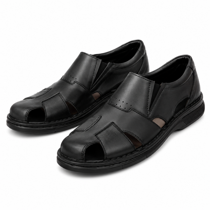 PANTOFI PERFORATI CASUAL BARBATI COBRA 702 NEGRI