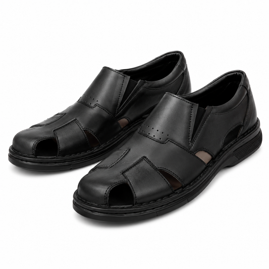 PANTOFI PERFORATI CASUAL BARBATI COBRA 702 NEGRI