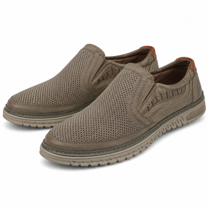 PANTOFI PERFORATI CASUAL BARBATI MELS F15431-5 ALBASTRI JEANS