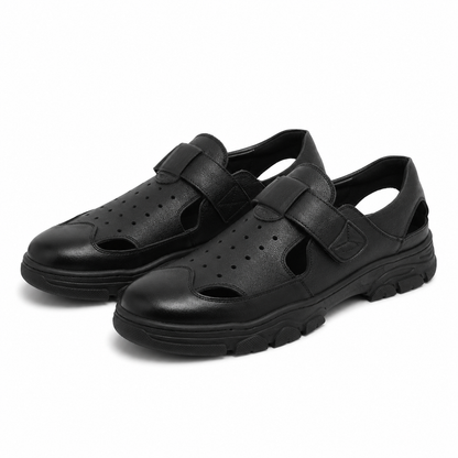 PANTOFI PERFORATI CASUAL BARBATI MELS WM816 NEGRI