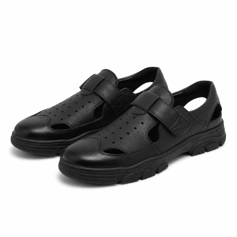 PANTOFI PERFORATI CASUAL BARBATI MELS WM816 NEGRI