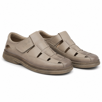 PANTOFI PERFORATI CASUAL BARBATI NICOLIS 70864 BEJ