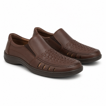 PANTOFI PERFORATI CASUAL BARBATI OTTER OT148 C4-N MARO