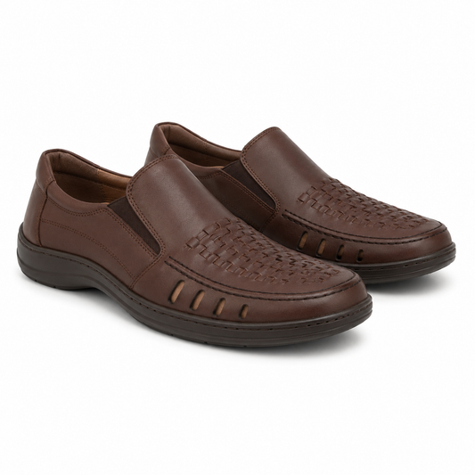 PANTOFI PERFORATI CASUAL BARBATI OTTER OT148 C4-N MARO