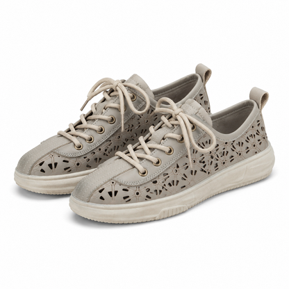 PANTOFI PERFORATI CASUAL DAMA FORMAZIONE 98088 LIGHT GRAY