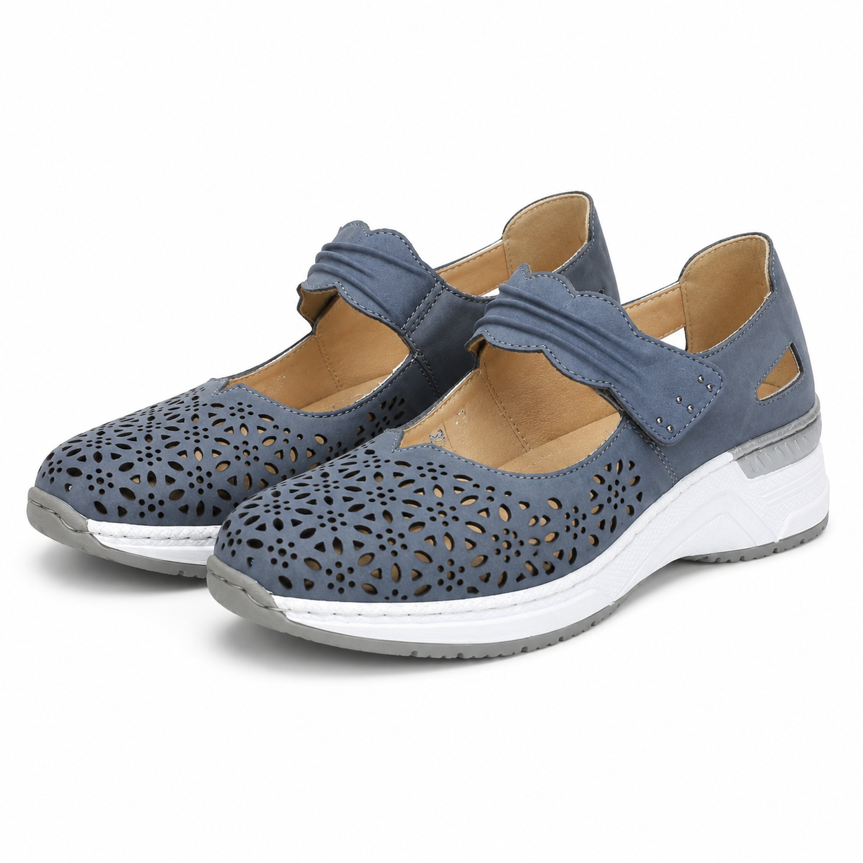 PANTOFI PERFORATI CASUAL DAMA RIEKER N4367-14