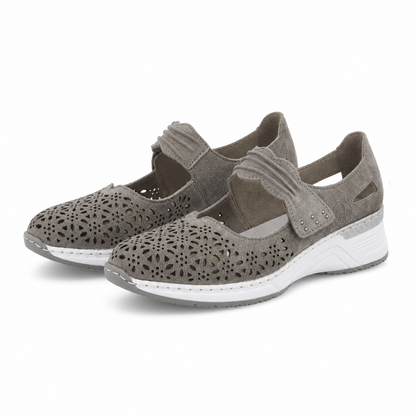 PANTOFI PERFORATI CASUAL DAMA RIEKER N4367-42