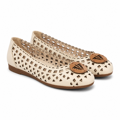 PANTOFI PERFORATI DAMA CASPIAN 103 BEJ