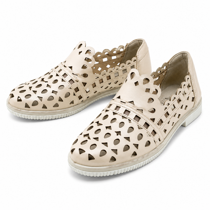 PANTOFI PERFORATI DAMA DOGATI 106 BEJ SIDEF