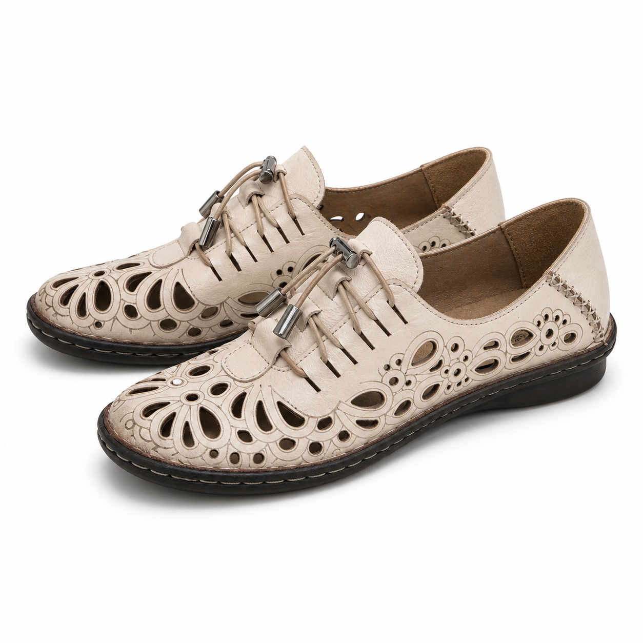 PANTOFI PERFORATI DAMA DOGATI 1154-1 BEJ