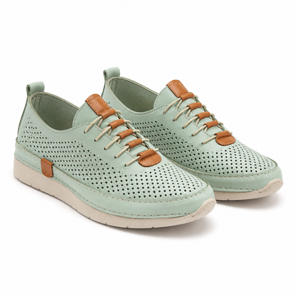 PANTOFI PERFORATI DAMA DOGATI 24058 VERDE MINT