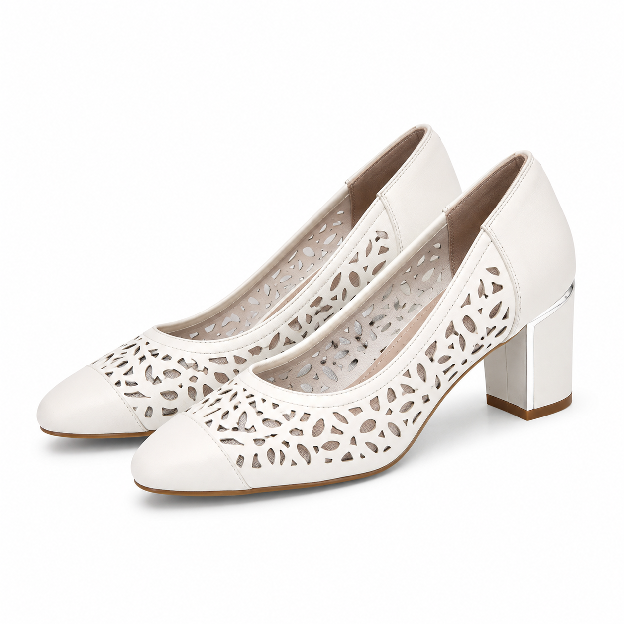 PANTOFI PERFORATI DAMA EPICA 40070B 13-N OFF WHITE