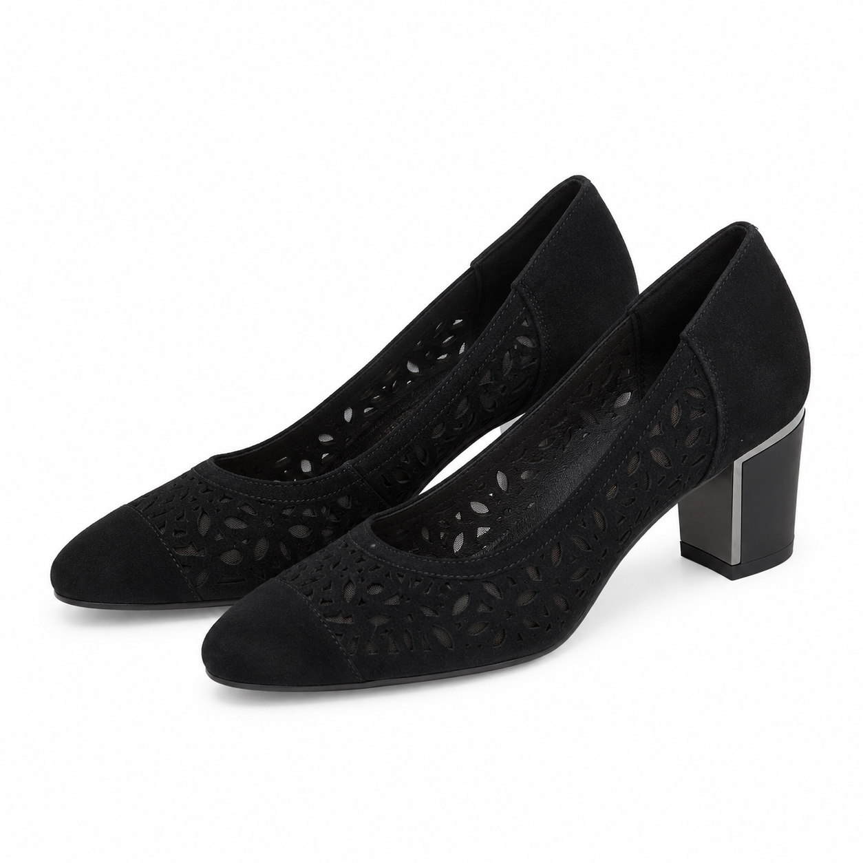 PANTOFI PERFORATI DAMA EPICA 40070D 01-I NEGRI VELUR