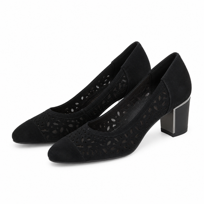 PANTOFI PERFORATI DAMA EPICA 40070D 01-I NEGRI VELUR