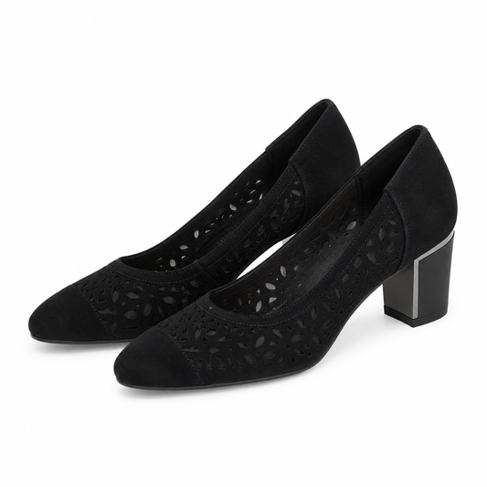 PANTOFI PERFORATI DAMA EPICA 40070D 01-I NEGRI VELUR