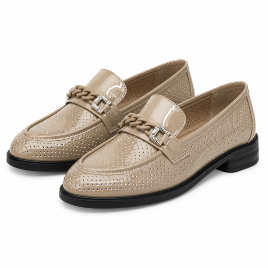 PANTOFI PERFORATI DAMA FORMAZIONE 3092 KAKI LAC