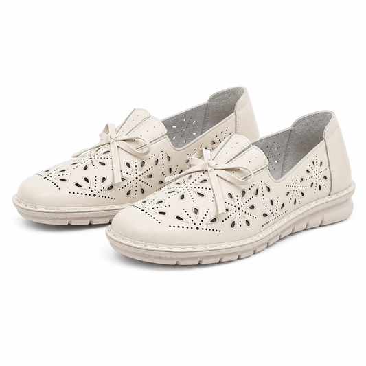PANTOFI PERFORATI DAMA FORMAZIONE J0525 CREM