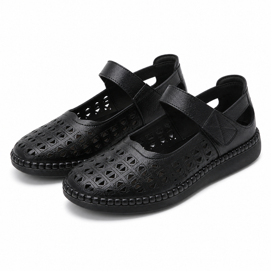 PANTOFI PERFORATI DAMA FORMAZIONE S9686 NEGRU