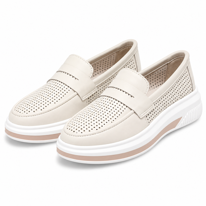 PANTOFI PERFORATI DAMA MARIA CONTI B929724 BEJ