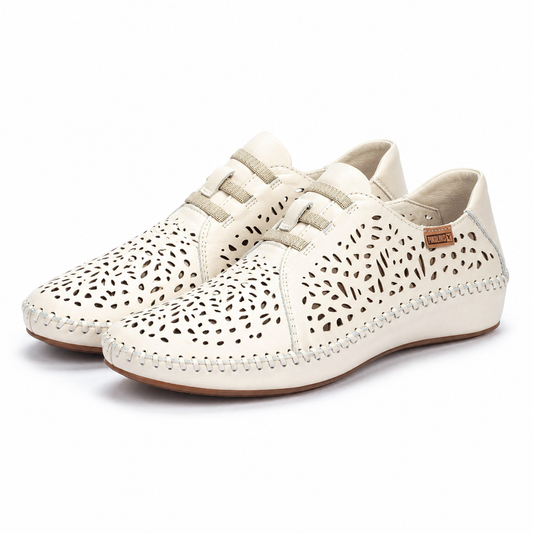 PANTOFI PERFORATI DAMA PIKOLINOS 655-4783 CREM NATA