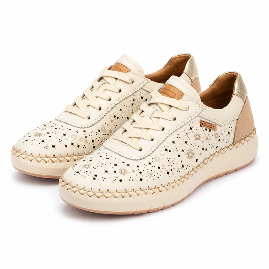 PANTOFI PERFORATI DAMA PIKOLINOS W6B-6515C1 BEJ NATA