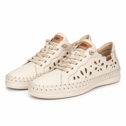 PANTOFI PERFORATI DAMA PIKOLINOS W8B-6550 CREM NATA