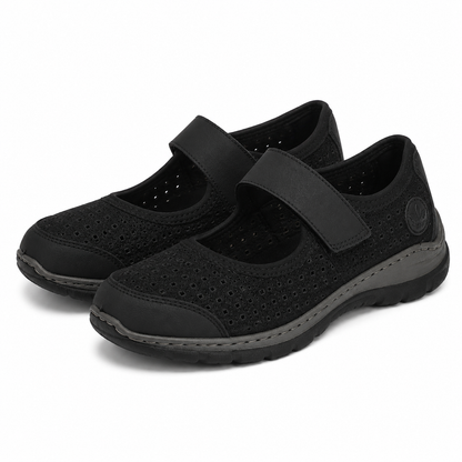 PANTOFI PERFORATI DAMA RIEKER L32B5-00 NEGRI