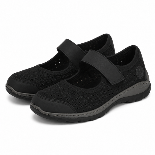 PANTOFI PERFORATI DAMA RIEKER L32B5-00 NEGRI