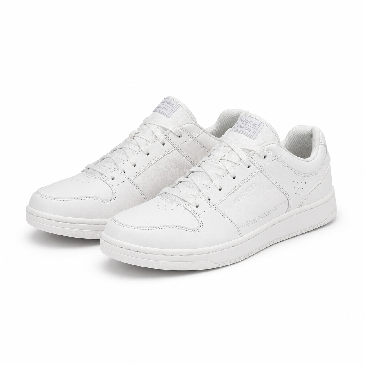 PANTOFI SPORT ADOLESCENTI (FETE / BAIETI) SKECHERS 104350 ALBI