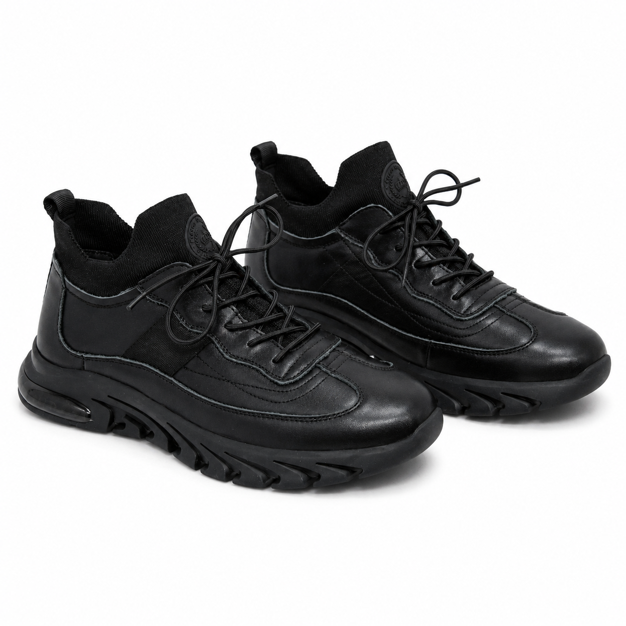 Pantofi Sport Bărbați Franco Gerardo HJY21082 Negru – Piele Naturală