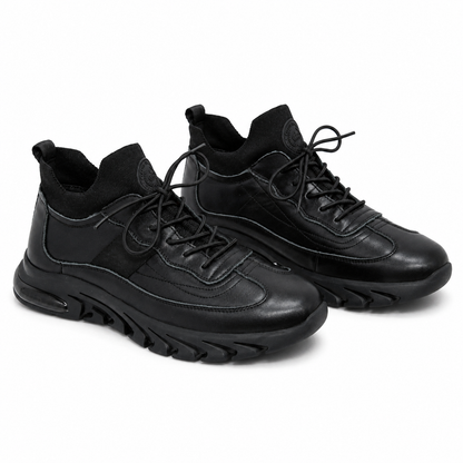 Pantofi Sport Bărbați Franco Gerardo HJY21082 Negru – Piele Naturală
