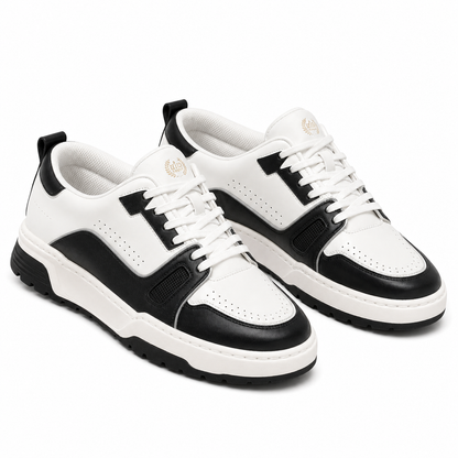 PANTOFI SPORT BARBATI FRANCO GERARDO 1187 ALBI CU NEGRU