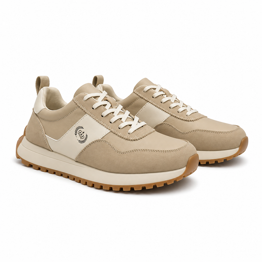 Pantofi Sport Bărbați Franco Gerardo 5309 Apricot/crem - Piele Naturală