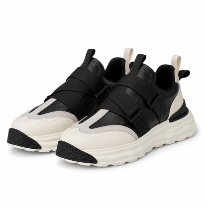 PANTOFI SPORT BARBATI FRANCO GERARDO 8326 NEGRI + OFF WHITE