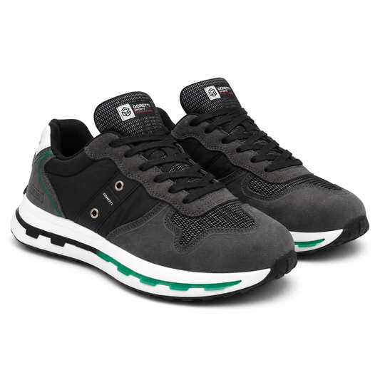 PANTOFI SPORT BARBATI GORETTI 30160 NEGRI CU GRI