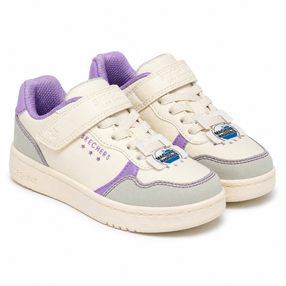 Pantofi Sport Copii Skechers 310239L Quick Street Star Charm - Crem/gri/lila