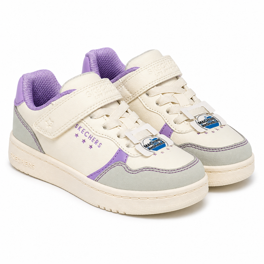 Pantofi Sport Copii Skechers 310239L Quick Street Star Charm - Crem/gri/lila