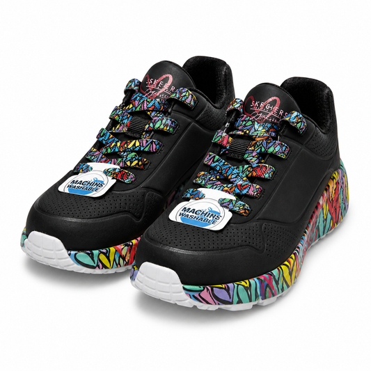 PANTOFI SPORT COPII SKECHERS 314088L BKMT NEGRU + MULTICOLOR