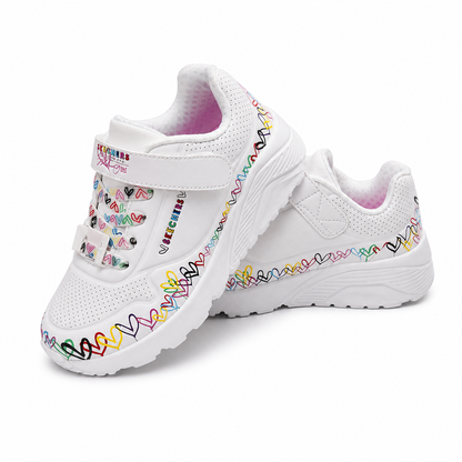 PANTOFI SPORT COPII SKECHERS 314091L WMLT ALB + MULTICOLOR