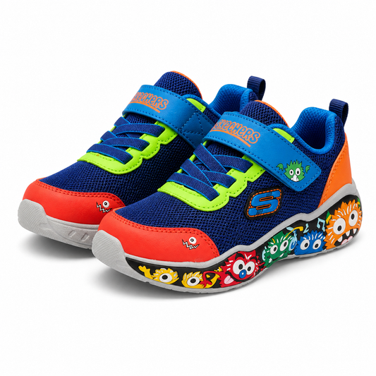 PANTOFI SPORT COPII SKECHERS 407312N NVMT NAVY + COLOR