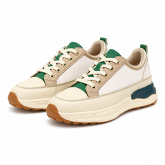 PANTOFI SPORT DAMA FRANCO GERARDO 18001-3 ALBI CU VERDE