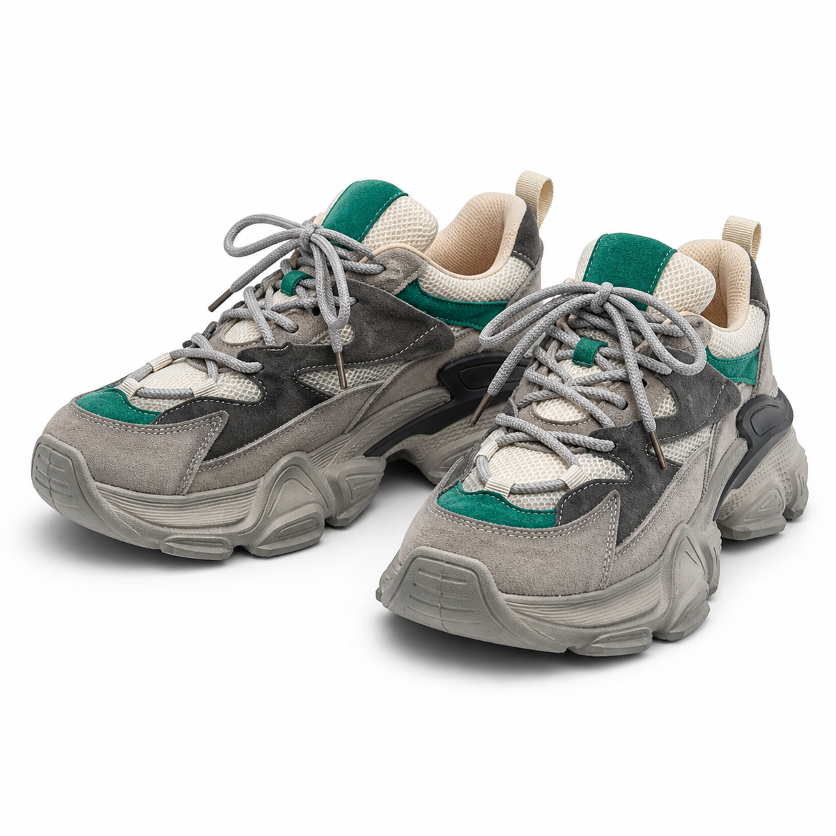 PANTOFI SPORT DAMA FRANCO GERARDO HY 5798 GREY CU LIGHT GREEN