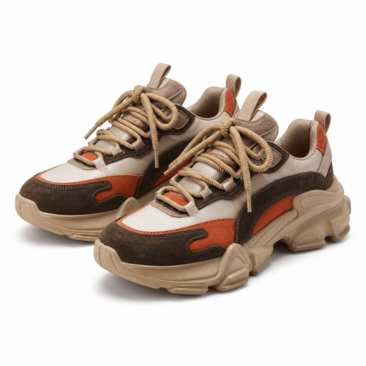 PANTOFI SPORT DAMA FRANCO GERARDO Y5758-2 CREM + ORANGE