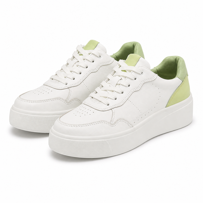 PANTOFI SPORT DAMA RIEKER W2300-80 ALBI CU VERNIL