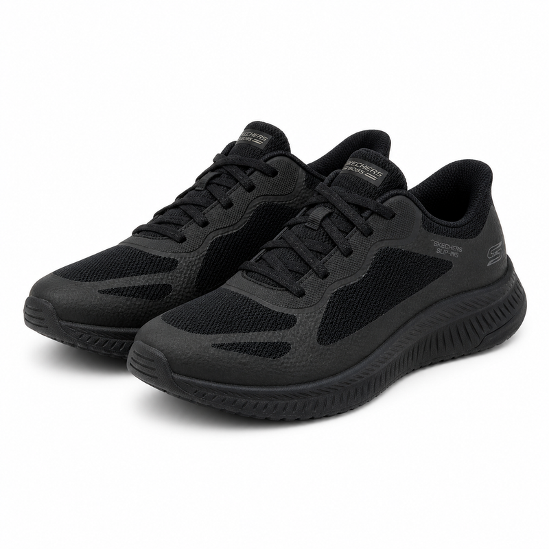 PANTOFI SPORT DAMA SKECHERS 117624 BBK NEGRU