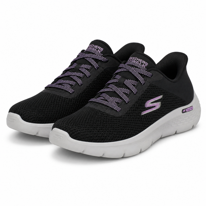 PANTOFI SPORT DAMA SKECHERS 125516 BLK NEGRU/LILA
