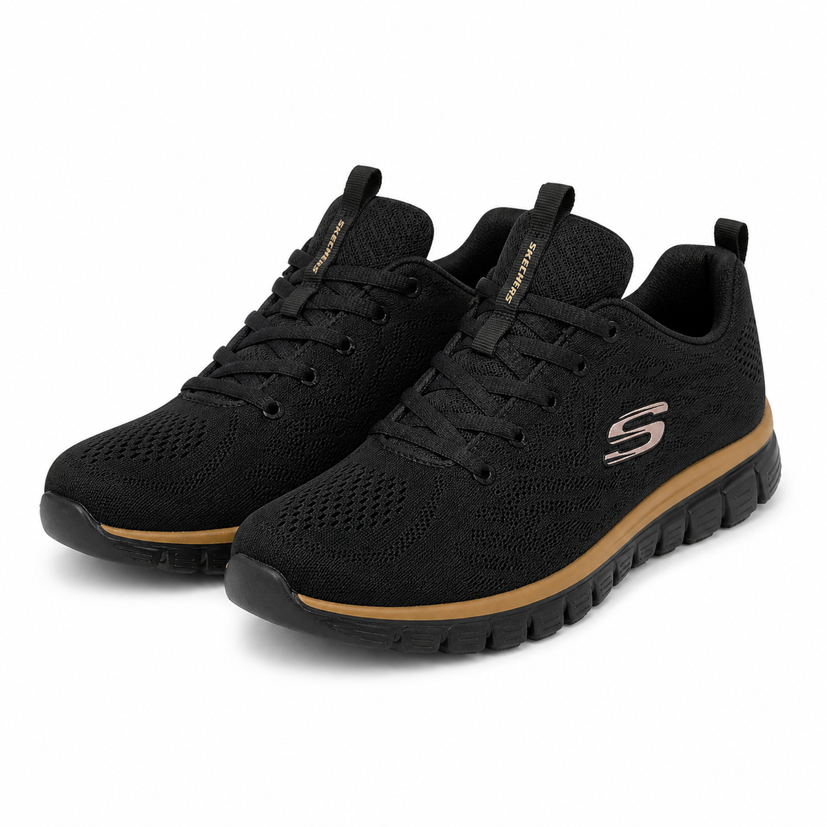 PANTOFI SPORT DAMĂ SKECHERS 12615 BKRG NEGRU