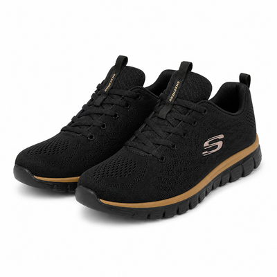 PANTOFI SPORT DAMĂ SKECHERS 12615 BKRG NEGRU