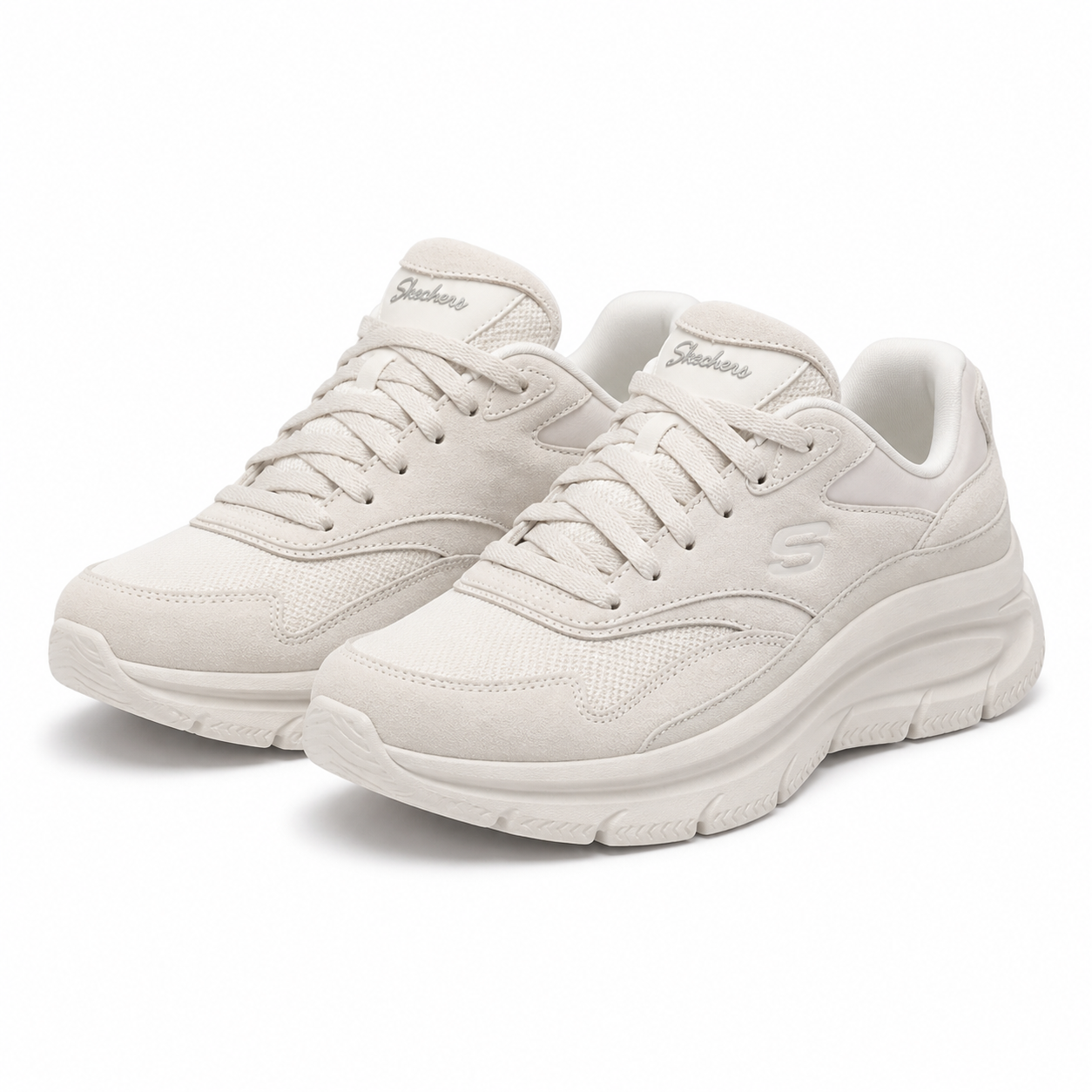 PANTOFI SPORT DAMA SKECHERS 158590 OFF WHITE