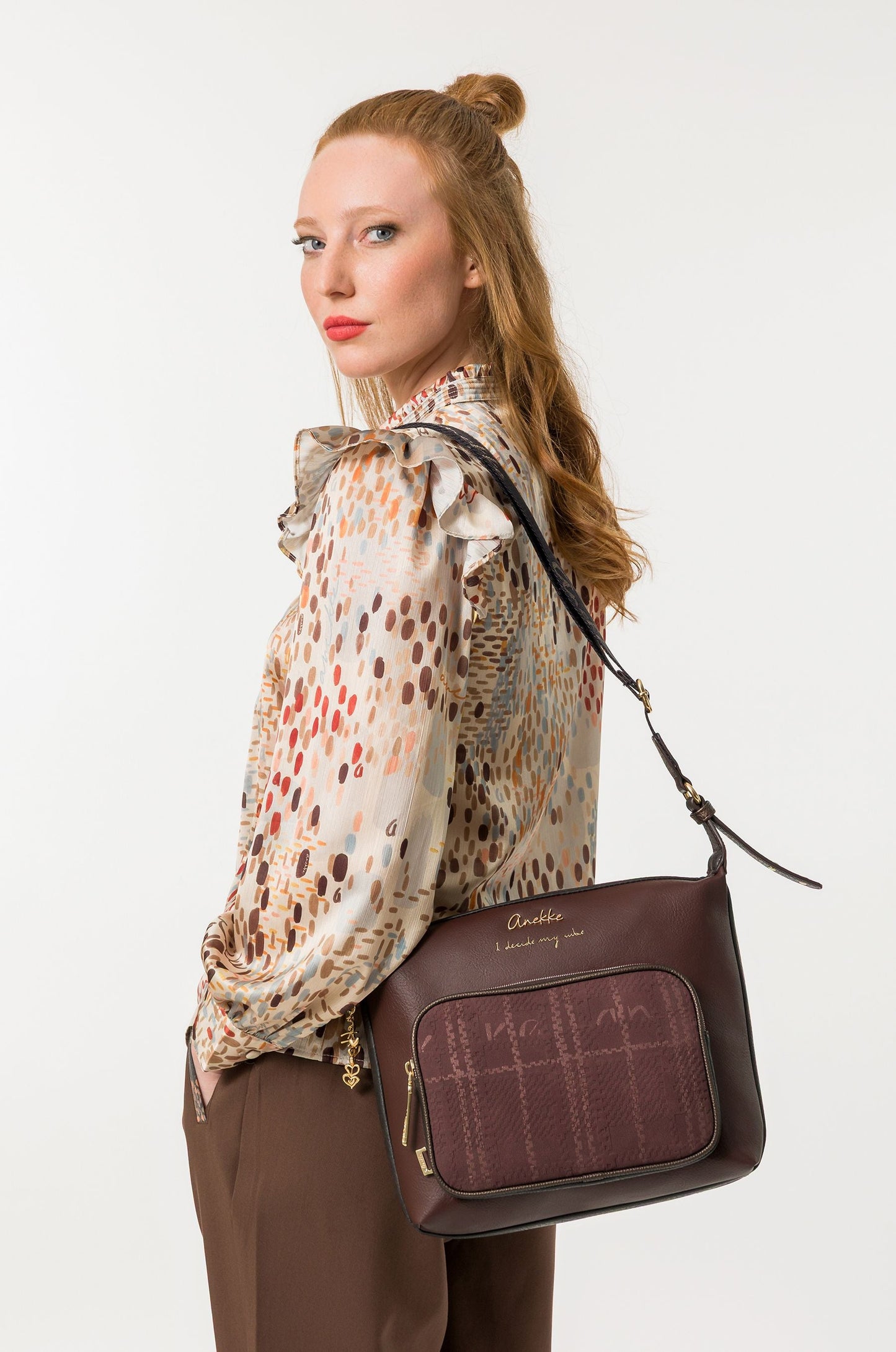 GEANTĂ CROSSBODY ANEKKE BURGUNDY 43643-249